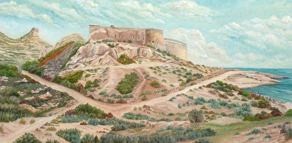 Mittelmeer Schlossweg von Angeles M. Pomata