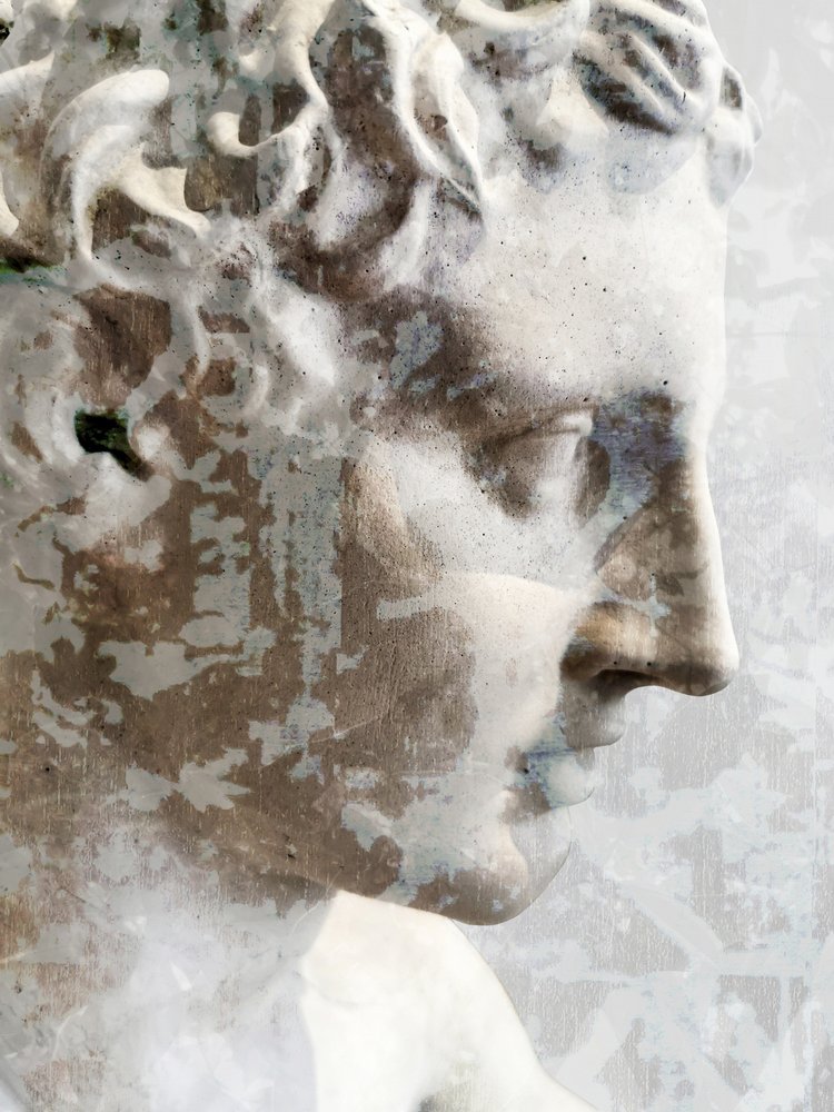 Verwittertes Marmorprofil von Angelo Cerantola