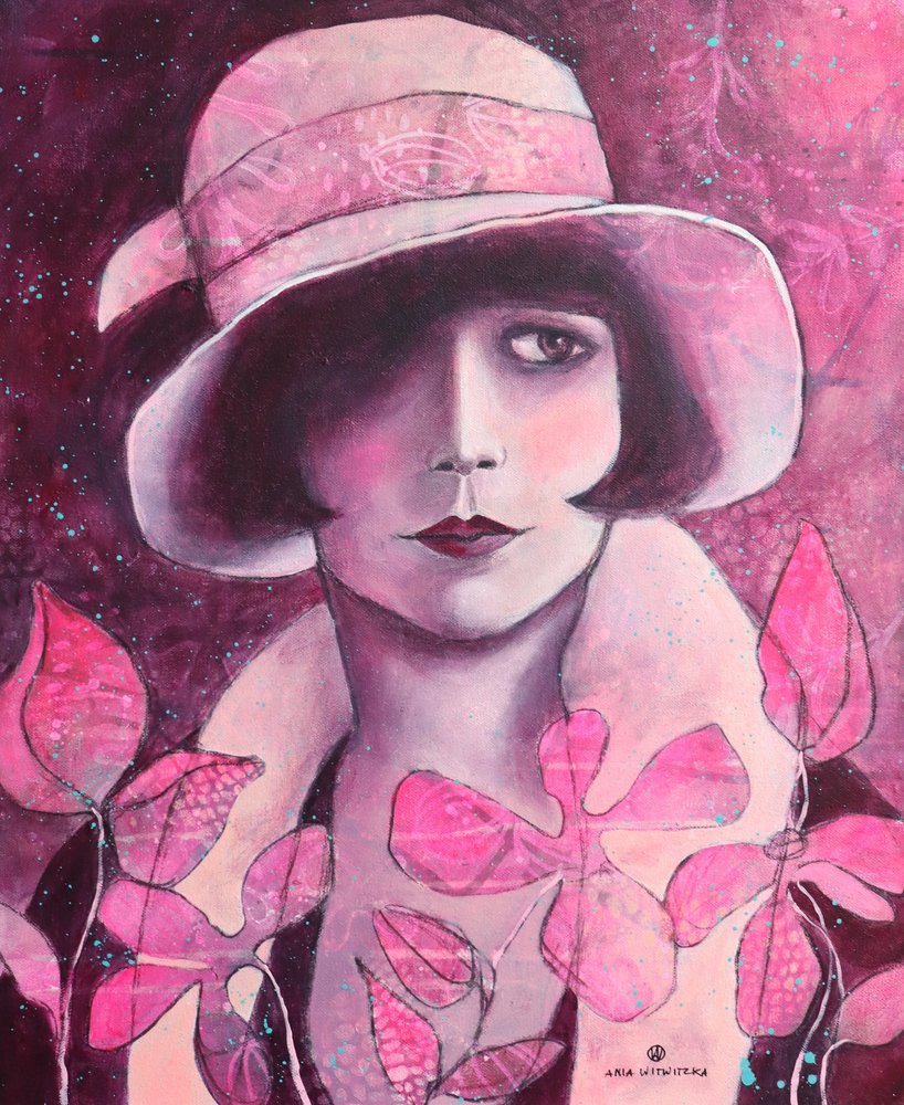 Retro Dame 6 von Ania Witwitzka