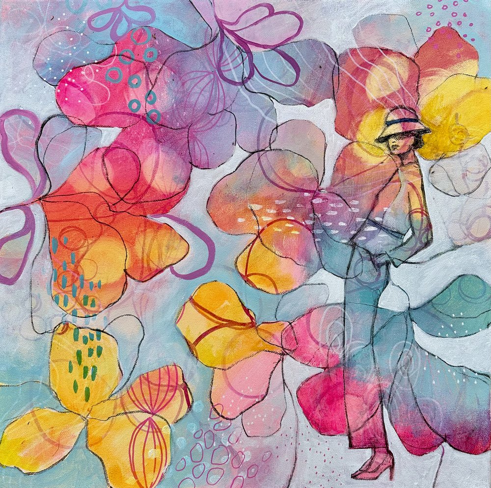 Lebendige Blumenmuse von Ania Witwitzka