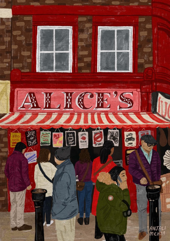 Alices geschäftiger Straßenladen von Anjali Mehta