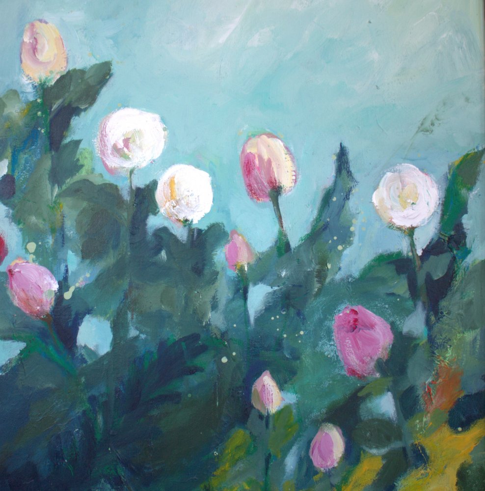 Blühende Gartenblumen von Anna-Karin Bergius