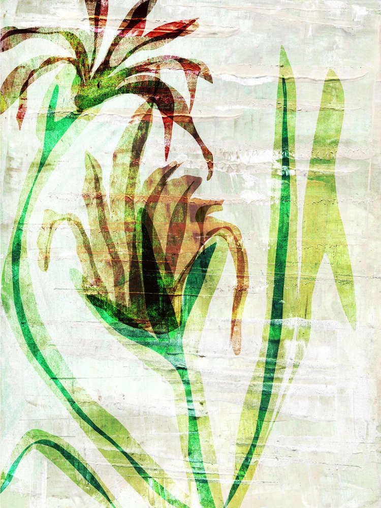 Geschichtete Gartenblüten von Annick