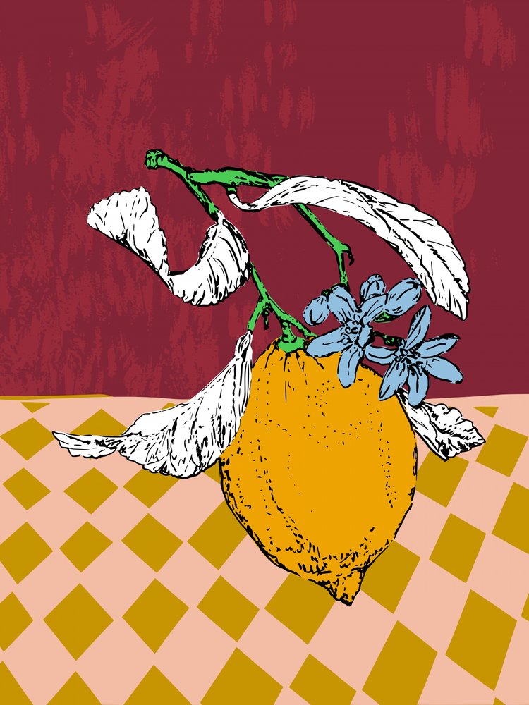 Zitronenblüte Stillleben von Annick