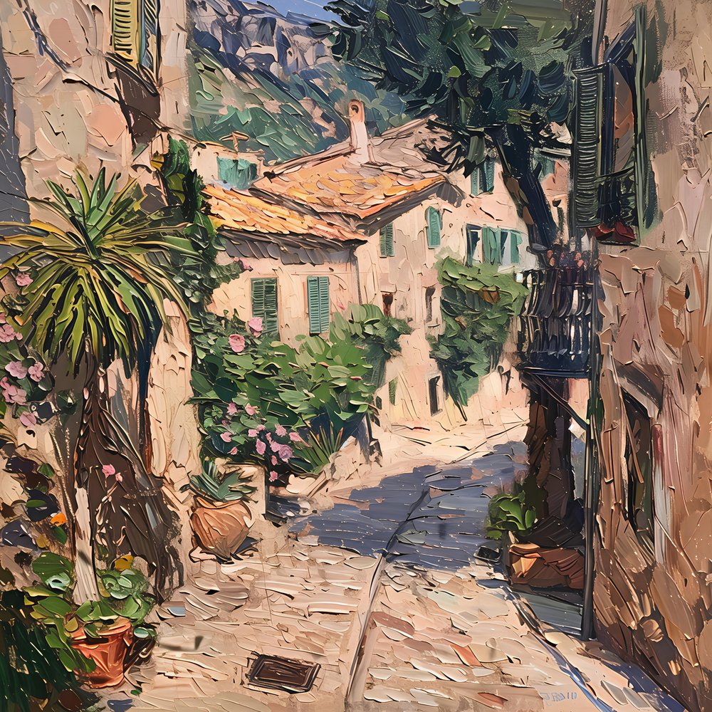 Charmante Dorfstraße von Avanesova Elena