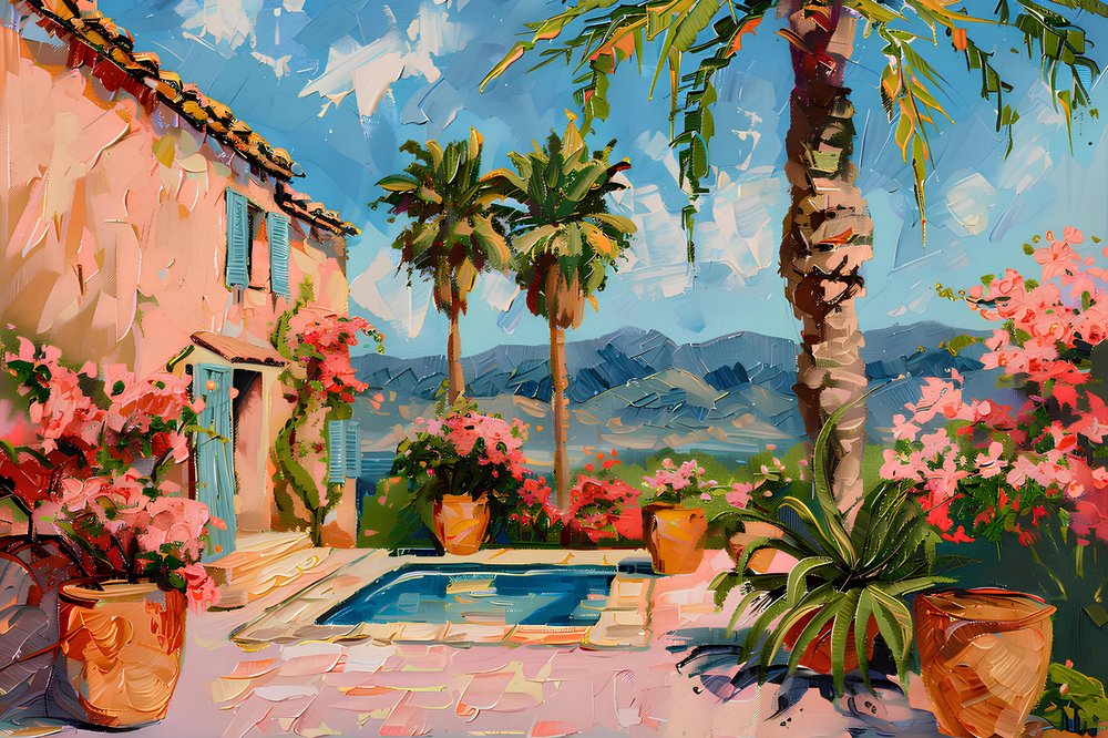 Mediterraner Poolgarten von Avanesova Elena