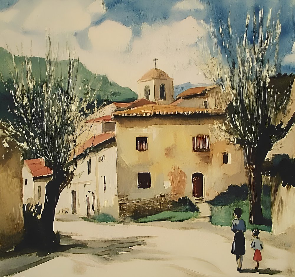 Ruhiger Dorfweg von Avanesova Elena