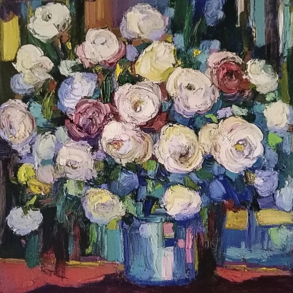 Lebendiger Blumenstrauß von Avanesova Elena