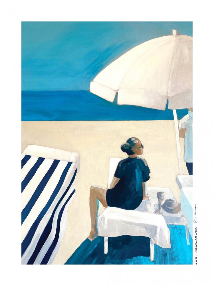 Strandtag Gelassenheit von Awol Art Alex