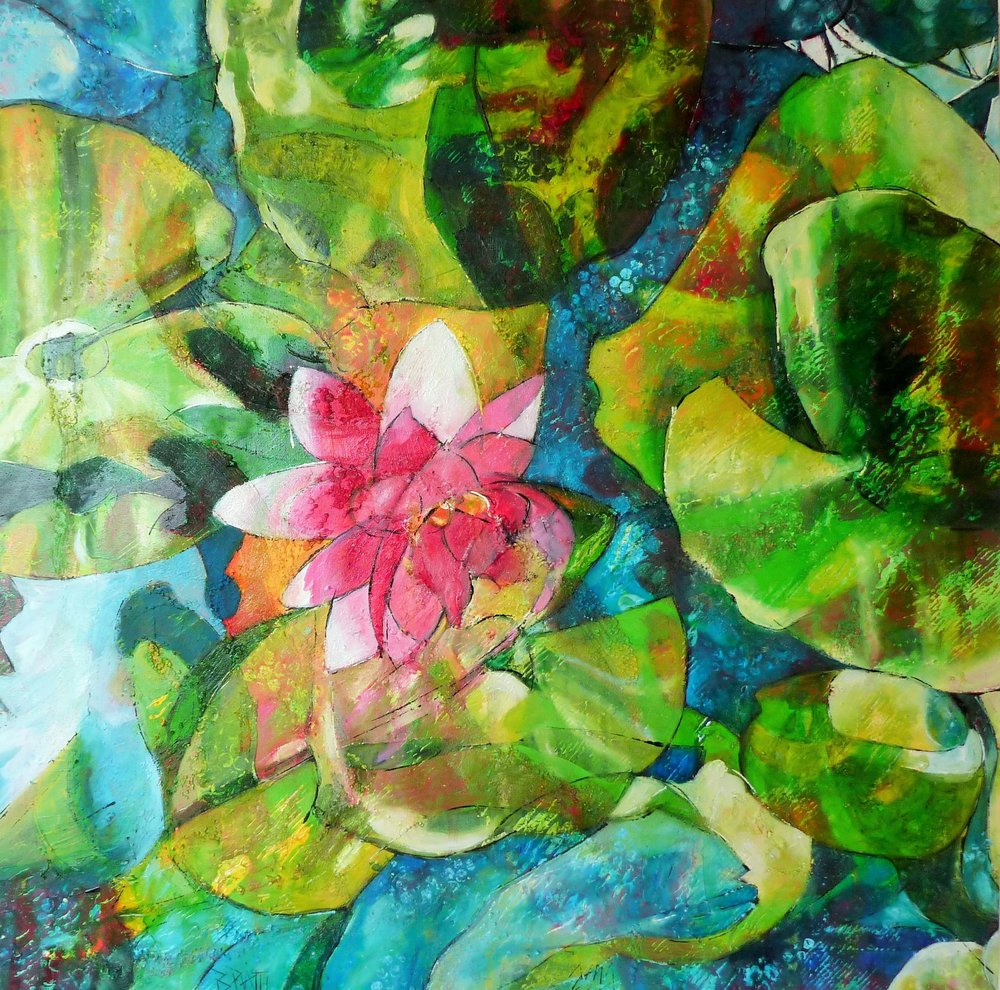 Rosa Seerosen-Teich von Barbara Piatti