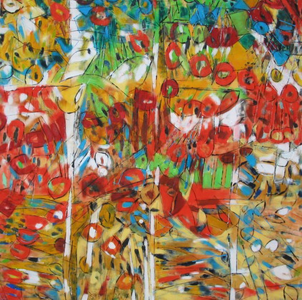 Lebendiger abstrakter Garten von Barbara Piatti