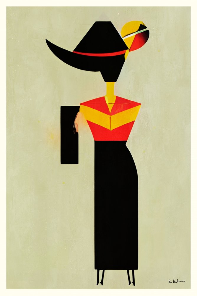 Moderne Modefigur von Bo Anderson