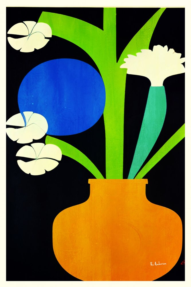 Moderner Blumenstrauß von Bo Anderson