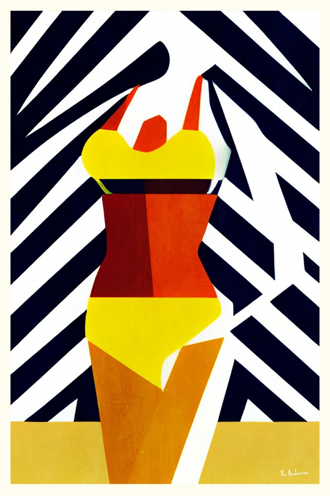 Lebendiges Sommer Schwimmen von Bo Anderson