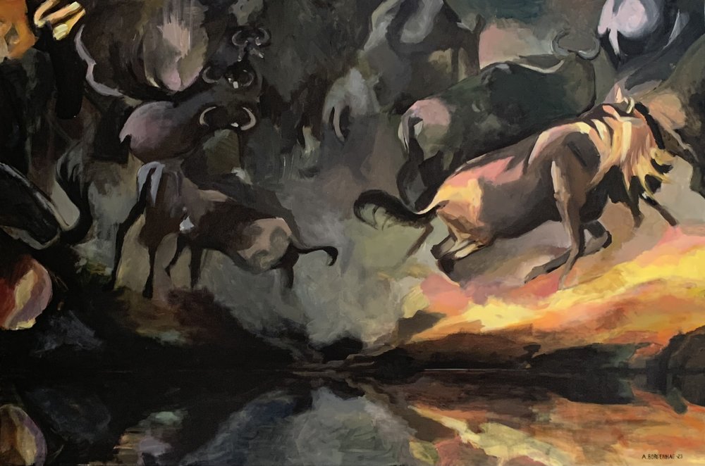 Gnu-Flussüberquerung von Borgenhag Holmqvist