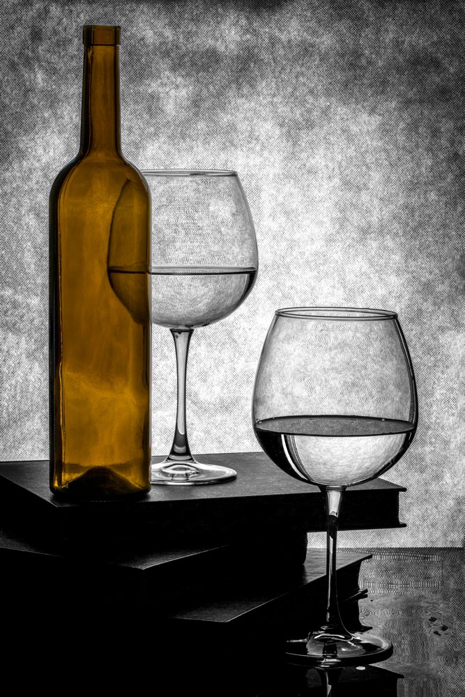 Goldene Flasche Stillleben von Brig Barkow