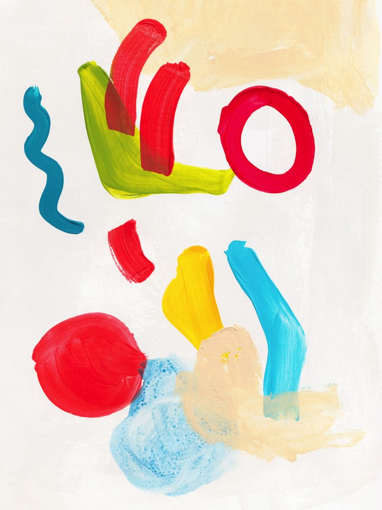 Verspielte abstrakte Formen von Bronwyn Baker