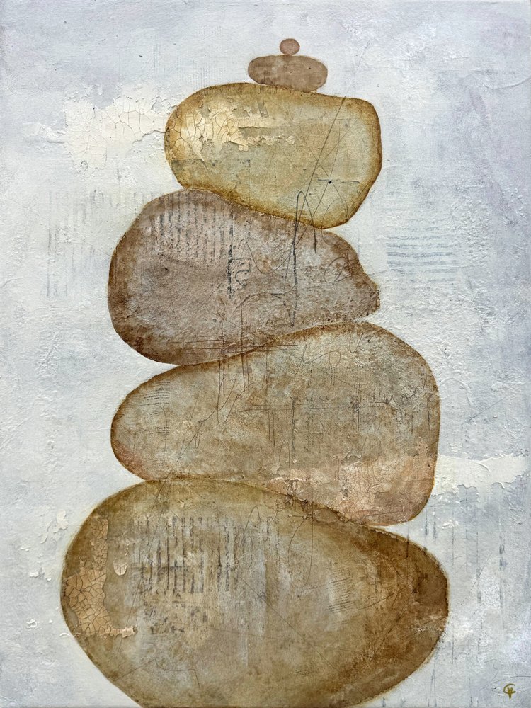 Gestapelte Zen-Steine von Carolina Gårdheim