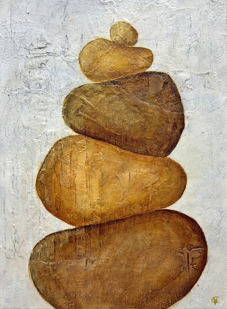 Gestapelte Zen-Steine von Carolina Gårdheim