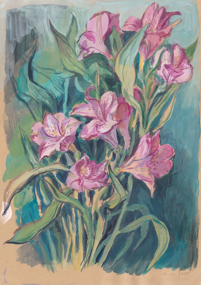 Lebendige Rosa Blüten von Catalina Somolinos