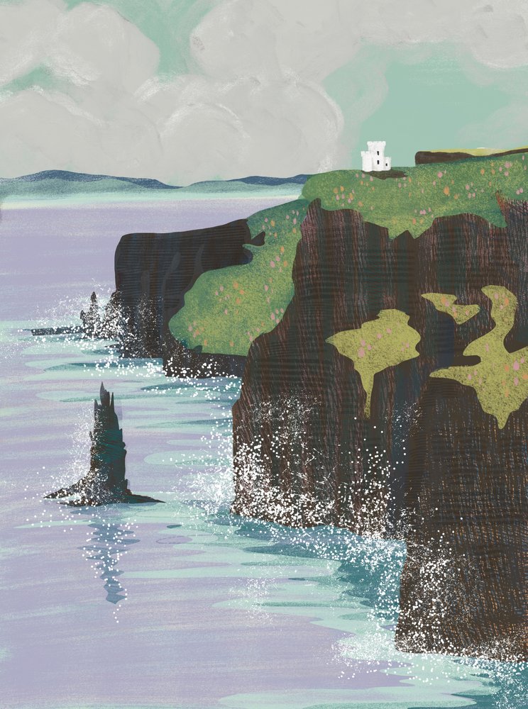 Irische Küstenklippen von Charlotte Trudgett