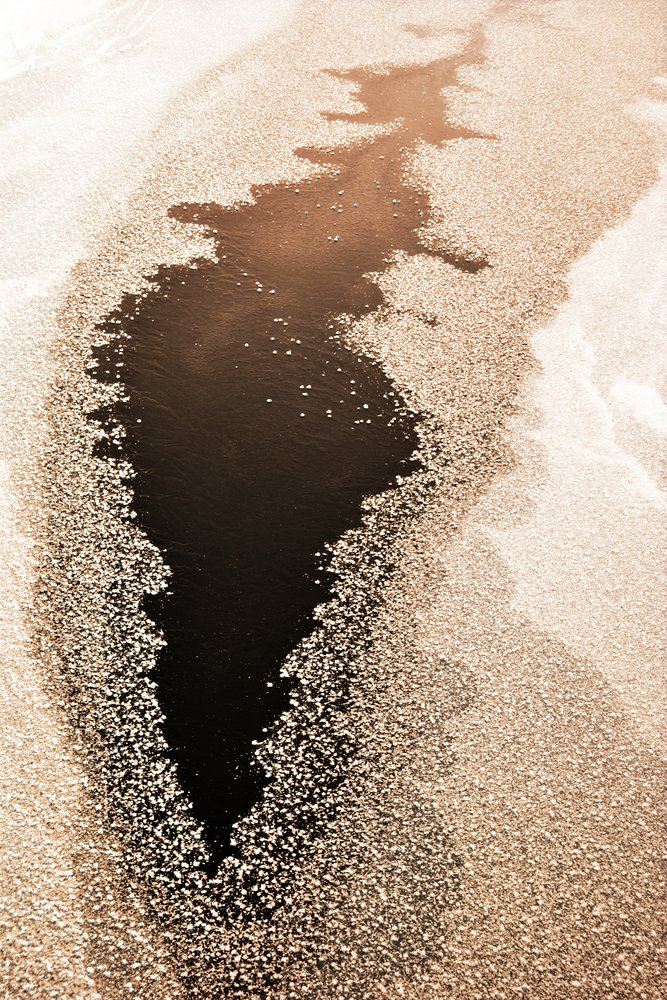 Abstrakter Winterfluss von Christina Sillen