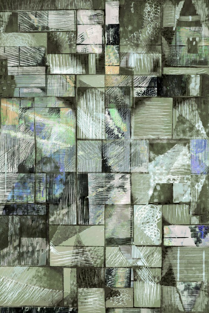 Gedämpfte Geometrische Texturen von Christina Sillen