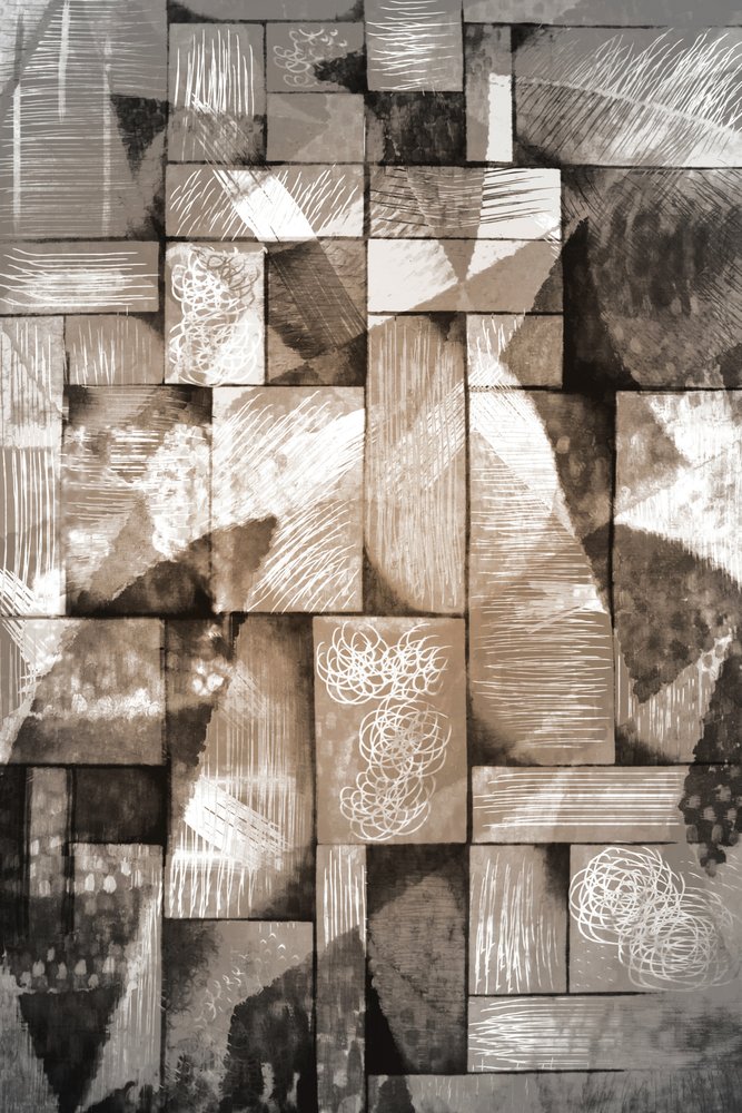 Sepia Geometrische Schichten von Christina Sillen