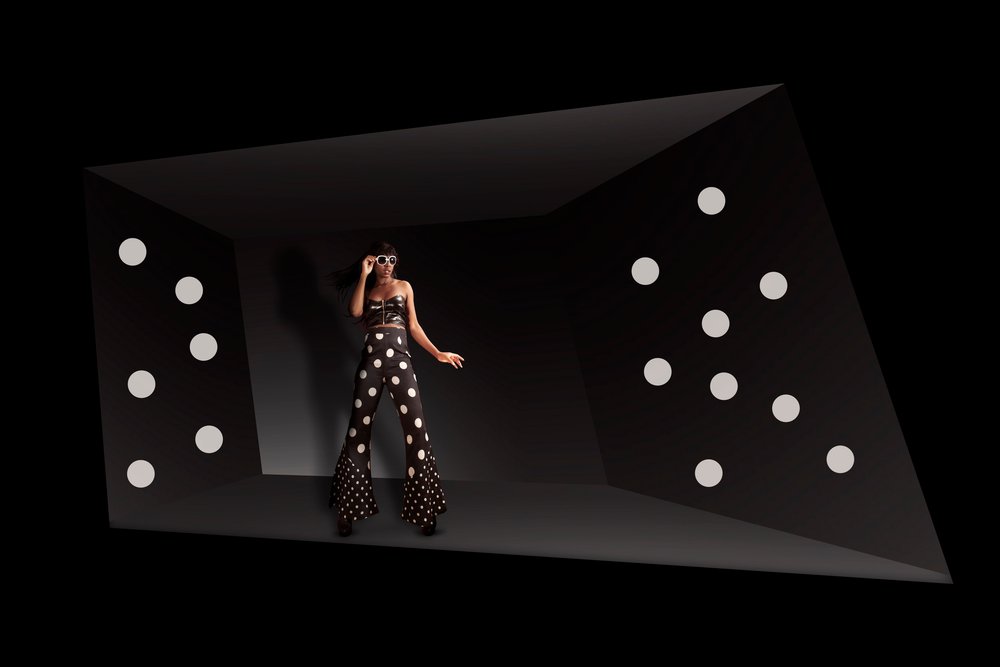 Selbstbewusster Polka Dot Stil von Christine von Diepenbroek