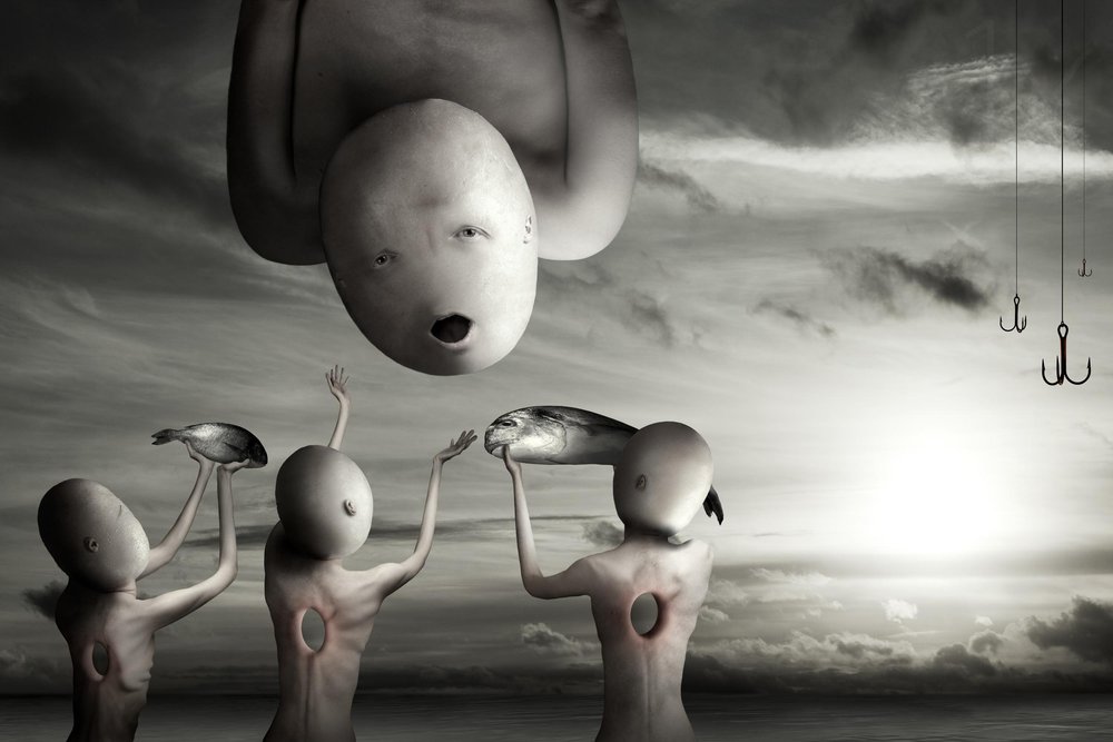 Surreales Fischopfer von Christophe Kiciak