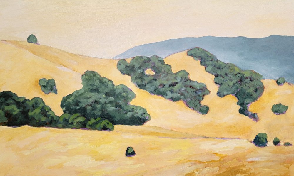 Goldene Hügelansicht von Claire Whitehead