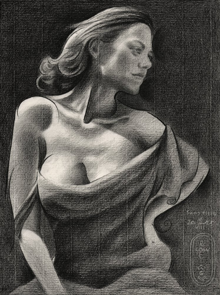 Porträt einer eleganten Frau von Corné Akkers