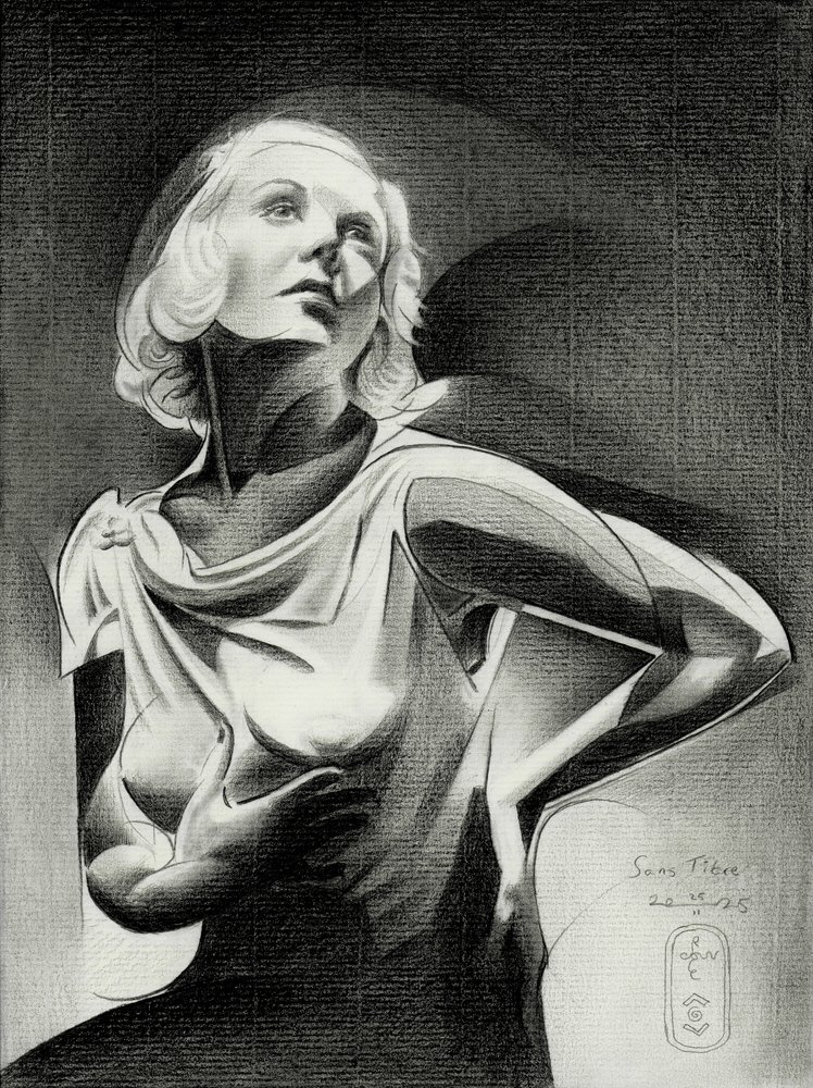 Elegante Frau im Licht von Corné Akkers