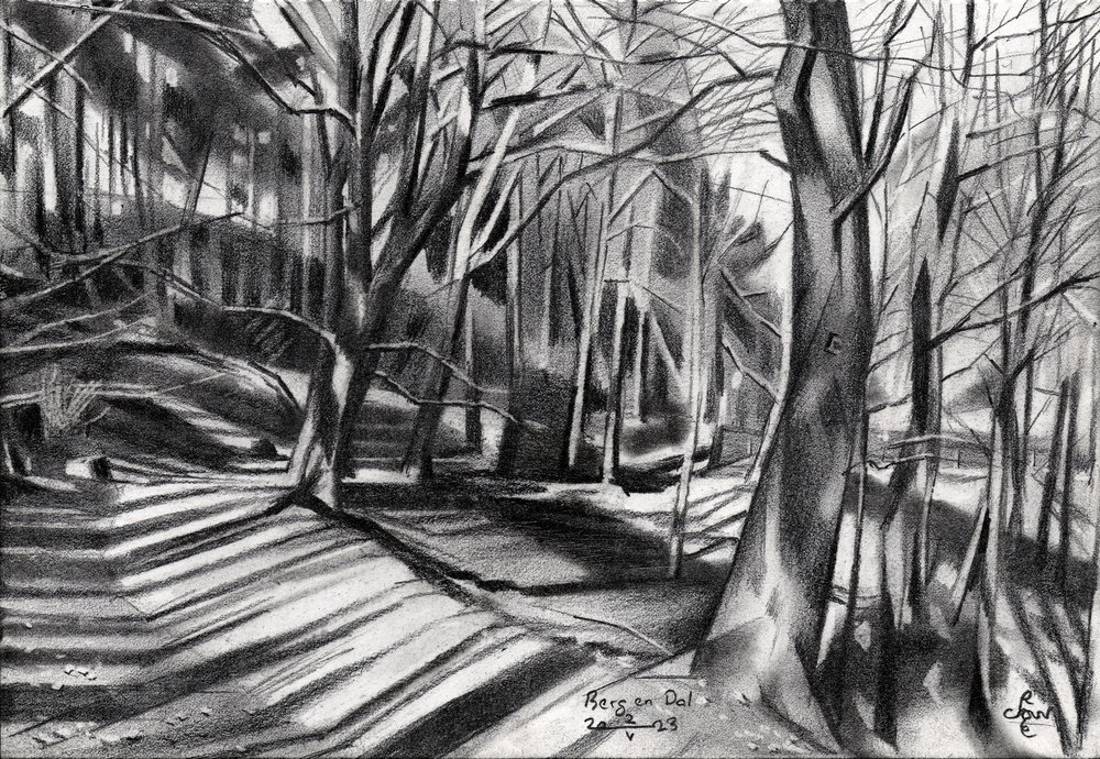 Waldweg-Schatten von Corné Akkers