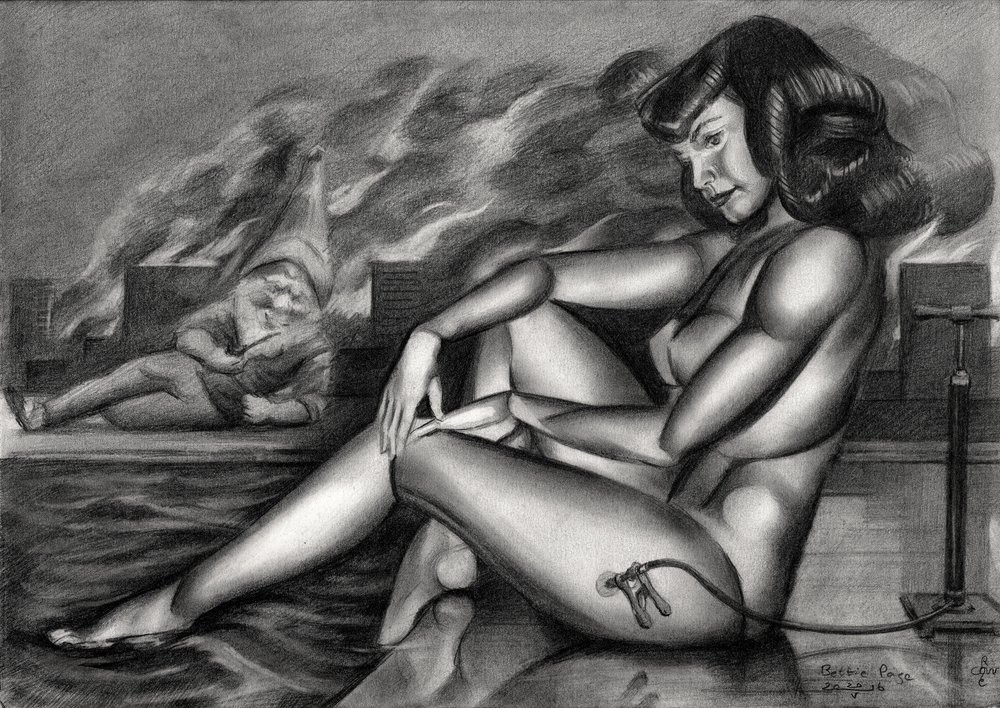 Nachdenklicher Pinup-Gnom von Corné Akkers