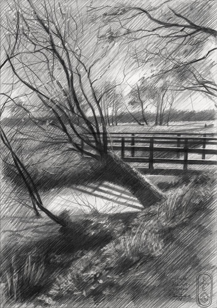 Ländliche Winterlandschaft von Corné Akkers