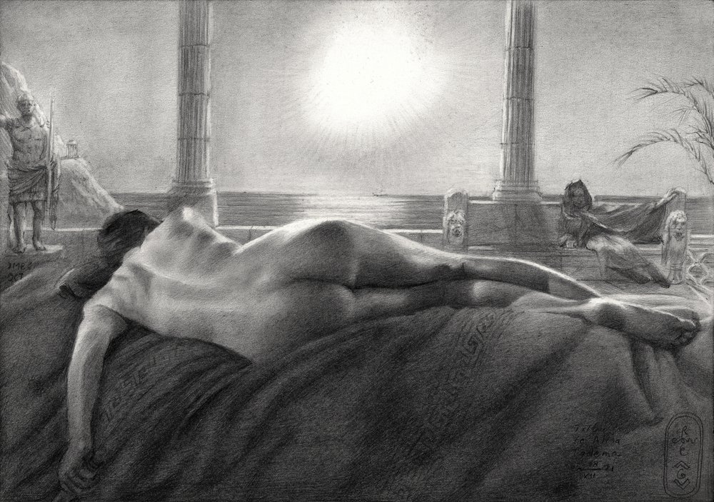 Hommage an Alma Tadema von Corné Akkers