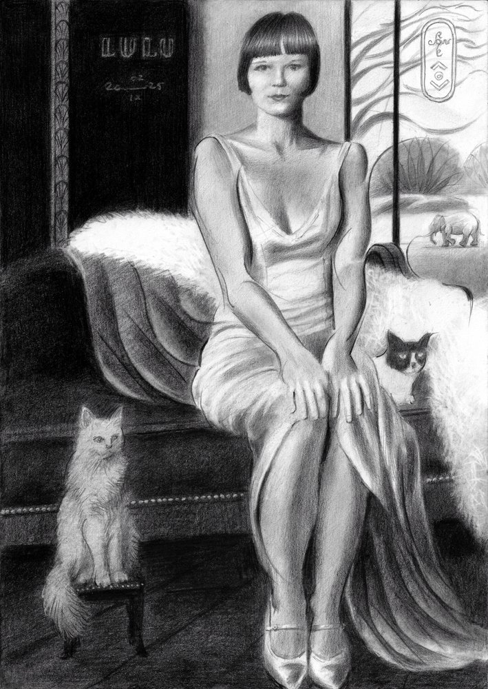 Vintage Glamour mit Katzen von Corné Akkers