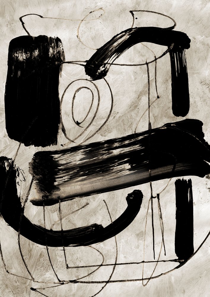 Vintage-Abstrakt von Dan Hobday