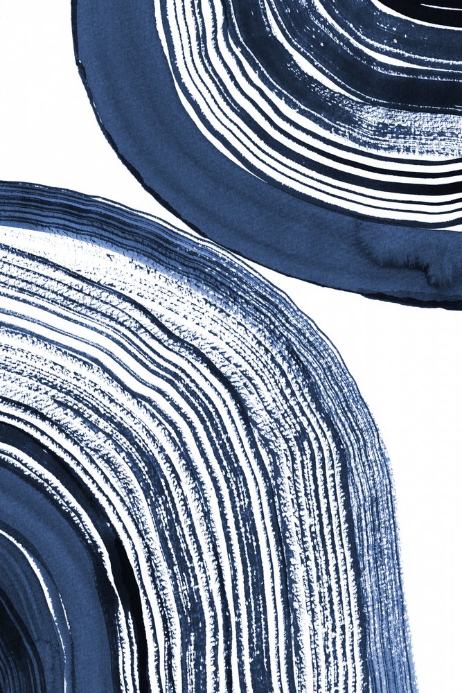 Blaue konzentrische Wellen von Danushka Abeygoda