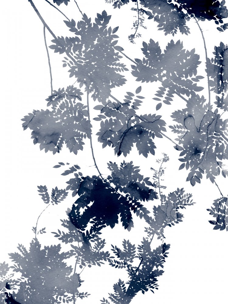 Tiefe Ökologie 1 Blau-Grau von Danushka Abeygoda