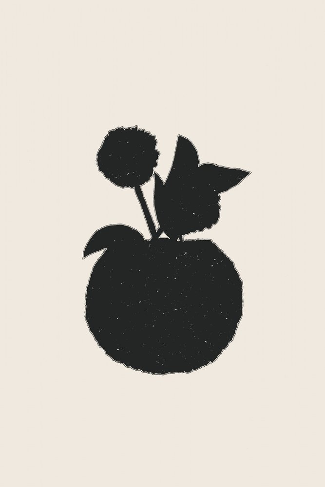 Moderne Pflanzensilhouette von Danushka Abeygoda
