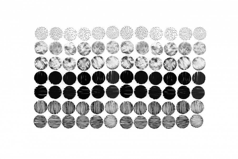 Monochromes Musterraster von Danushka Abeygoda
