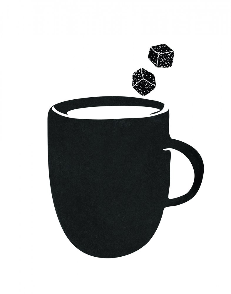 Süße Schwarze Kaffeetasse von Danushka Abeygoda