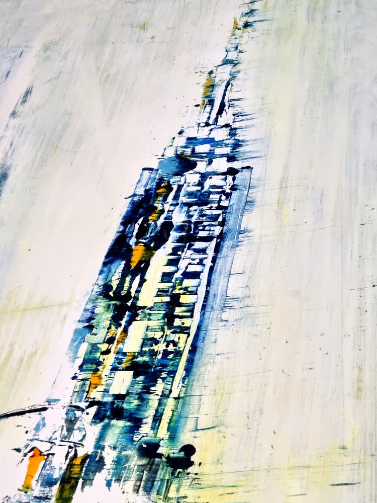 Abstrakter urbaner Fluss von David Antonides