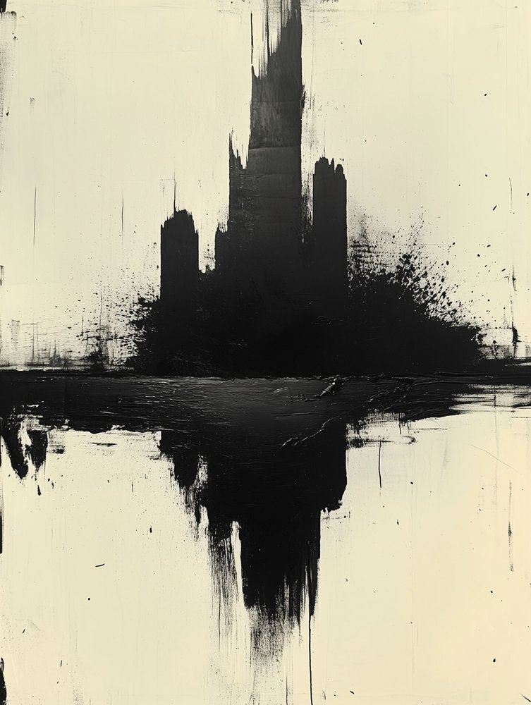 Abstrakte Stadtreflexion von David Drake