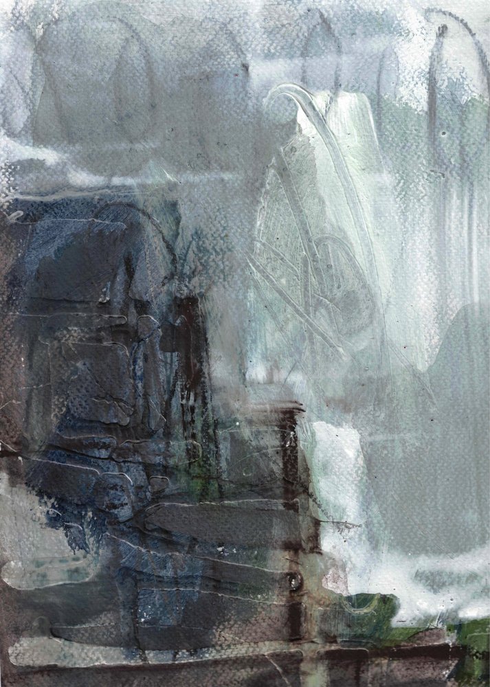 Abstrakter Wasserfallfluss von Deb Chaney