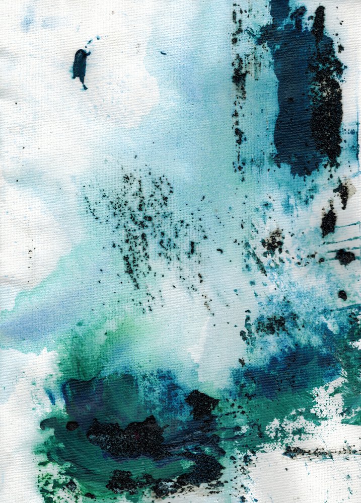 Tiefblau-Grüner Fluss von Deb Chaney