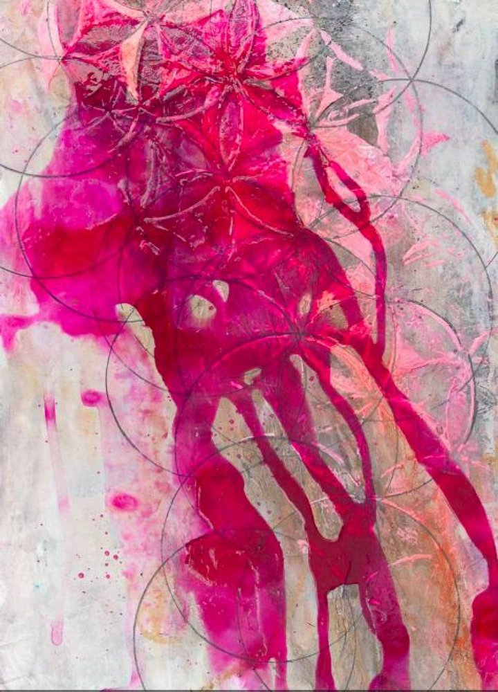 Lebendiger pinker Fluss von Deb Chaney