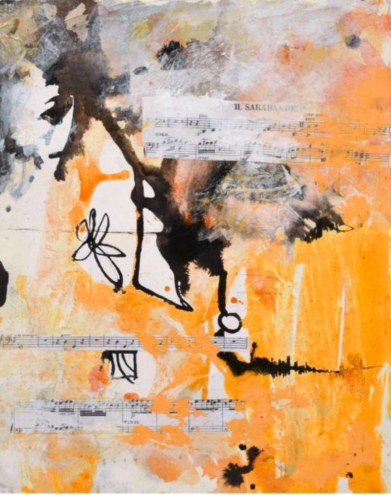 Lebendige Sarabande-Abstrakt von Deb Chaney
